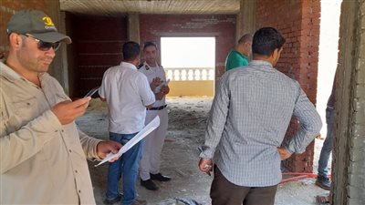 حملة مكبرة لإزالة مخالفات بناء بمنطقة بيت الوطن بمدينة الشيخ زايد