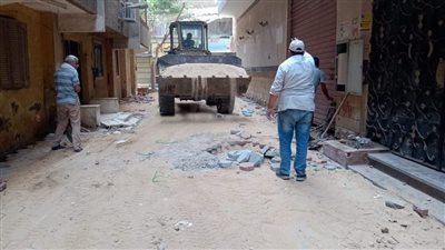 الجيزة ترصف شارع إبراهيم حافظ بالطالبية استجابة لمطالب المواطنين (صور)