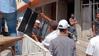 إزالة 726 حالة إشغال طريق مخالف بالبحيرة (صور)