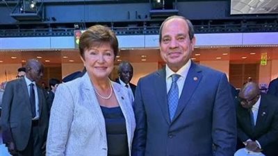 مديرة صندوق النقد الدولي عقب لقاء السيسي: من الرائع رؤية رئيس مصر