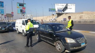 تحرير 1968 مخالفة عدم تركيب الملصق الإلكتروني و474 مخالفة لقائدي الدراجات النارية 