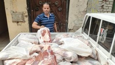 ضبط 1977 كيلو لحوم مذبوحة وتحرير 29 محضرًا في 10 أحياء بالجيزة (صور)