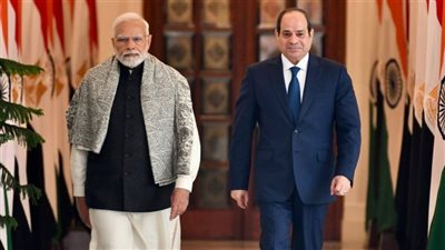 السيسي ومودى يؤكدان الوصول بالعلاقات المصرية الهندية إلى آفاق أرحب في مختلف المجالات