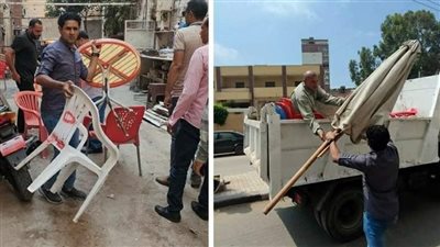 إزالة 602 حالة إشغال طريق مخالف بنطاق 3 مراكز بالبحيرة (صور)