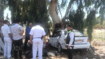 مصرع شخصين وإصابة آخرين في حادث تصادم بالكيلو 11 في الإسماعيلية (صور) 