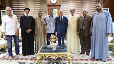 محافظ المنيا يستقبل أعضاء لجنة المصالحات العرفية