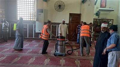 وكيل أوقاف الإسماعيلية يتابع حملة تنظيف المساجد استعدادا لعيد الأضحى المبارك (فيديو وصور) 