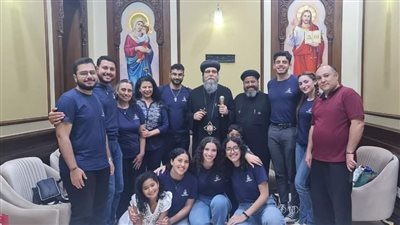 إيبارشية ببا والفشن تستقبل شبابا من المهجر لربطهم بالكنيسة المصرية