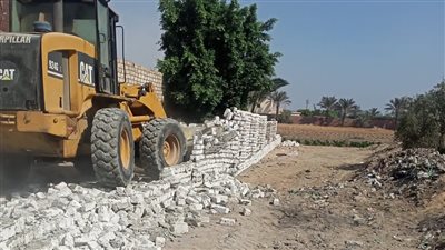 إزالة فورية لـ11 حالة تعد على الأراضى الزراعية بالقليوبية