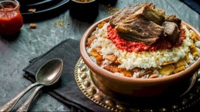 طريقة عمل الفتة المصرية على أصولها بالخل والثوم 