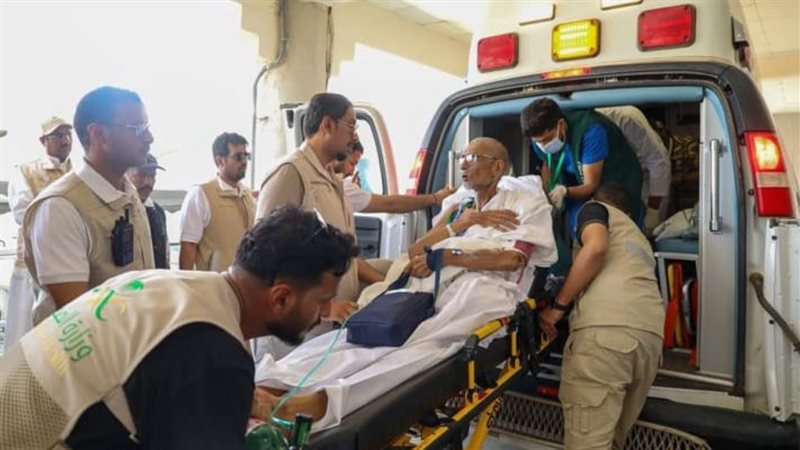تصعيد الحجاج المرضى،