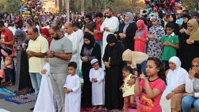  مصلى للسيدات والأطفال بساحة مسجد مصطفى محمود لصلاة عيد الأضحى