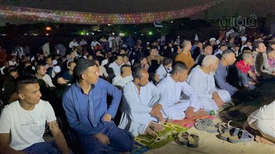 ساحات أبو صير بطريق سقارة تمتلئ بالمصلين قبل صلاة عيد الأضحى بساعة (صور)