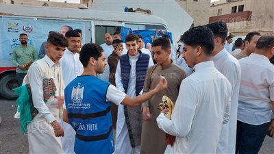 الشباب والرياضة بمطروح توزع الحلوى والبلالين على الأهالي بصلاة عيد الأضحى (صور)
