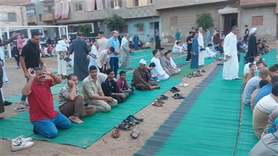 ساحات القليوبية تمتلئ بالمواطنين لأداء صلاة عيد الأضحى (صور )