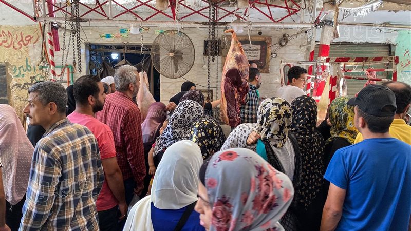 اللحوم فى الاسواق،