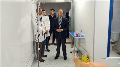 مسعود يتفقد مستشفى الكبد والجهاز الهضمي بههيا