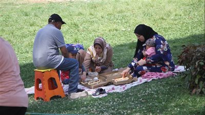أبرز مشاهد احتفال العائلات بعيد الأضحى في الحديقة الدولية (صور)