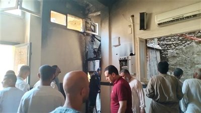 إخماد حريق نشب داخل مسجد في البدرشين