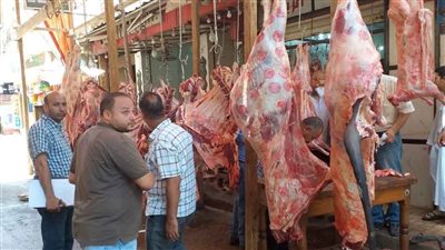 رفع مخلفات ذبح الأضاحى من أمام مجازر قرى المنيا