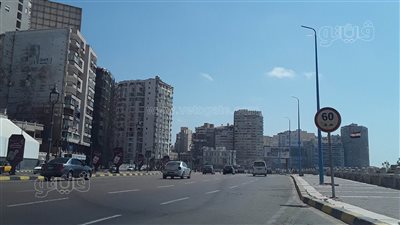 شوارع الإسكندرية خالية من المواطنين في ثاني أيام عيد الأضحى 