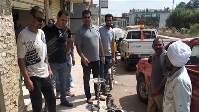 تحرير ٩ مخالفات خلال حملة للإشغالات بالتل الكبير في الإسماعيلية | صور