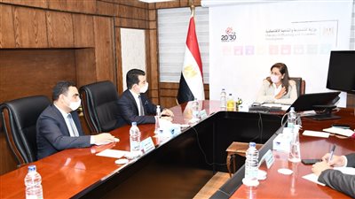 وزيرة التخطيط والتنمية الاقتصادية تستقبل مدير منظمة الإيسيسكو