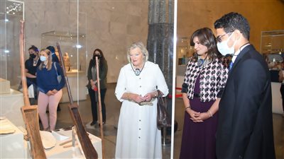 وزيرة الهجرة ونظيرتها الهولندية تزوران متحف الحضارة المصرية بالفسطاط