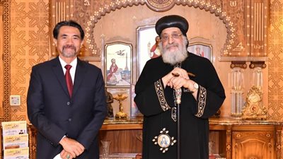 البابا تواضروس يستقبل السفير الإندونيسي بالقاهرة 