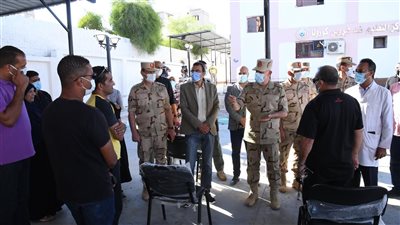 رئيس أركان حرب القوات المسلحة يتفقد الحالة الأمنية بشمال سيناء