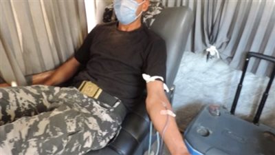 حملة للتبرع بالدم بمديرية أمن بورسعيد