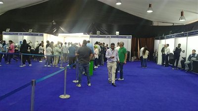 إقبال على انتخابات نادي جزيرة الورد في المنصورة |صور