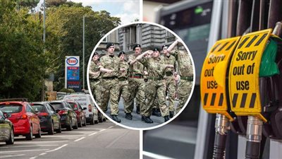 بريطانيا تعلن بدء نشر قوات الجيش غدا للمساعدة في حل أزمة الوقود