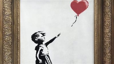 3.5 مليون استرليني.. عرض لوحة فتاة البالون بمزاد في بريطانيا