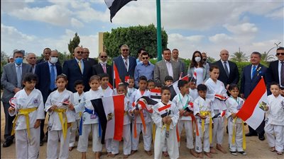 وزير الرياضة يفتتح ميدان رماية وملعب نادي الصيد بوادي النطرون