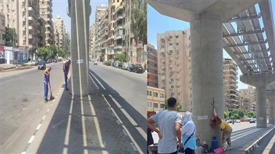 أول رد رسمي على واقعة تعد جزار على أعمدة المونوريل بمدينة نصر (صور)