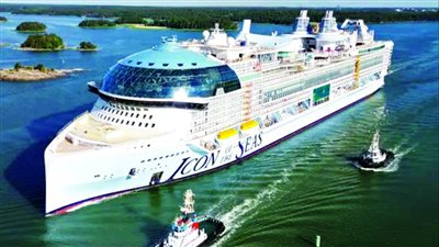 أكبر سفينة سياحية بالعالم تنطلق في يناير