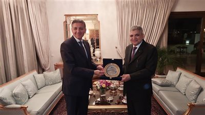 أسامة ربيع يبحث مع السفير المصري بأثينا تعزيز التعاون مع الشركات اليونانية