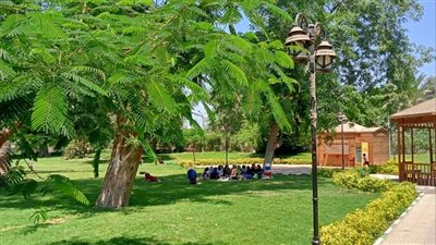 بعد انتهاء عيد الأضحى، القناطر الخيرية تجري صيانة شاملة للحدائق (صور) 