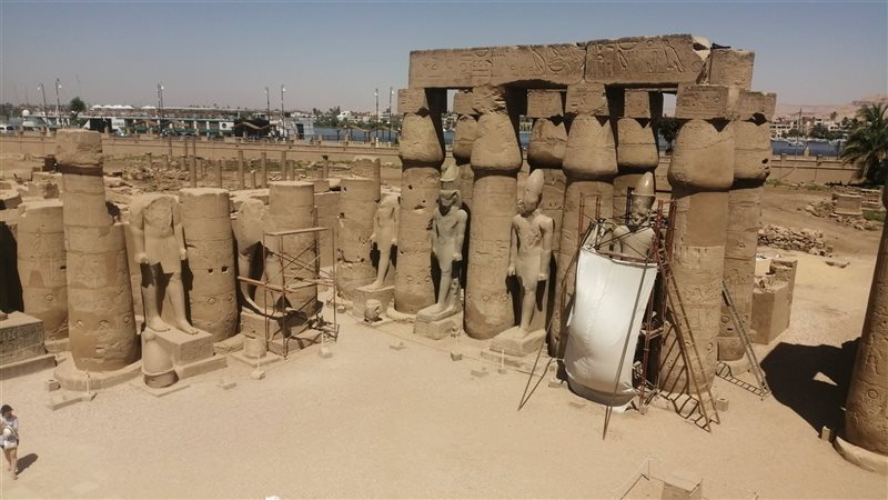 جانب من ترميم آثار