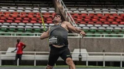 إيهاب عبد الرحمن يتوج بذهبية رمي الرمح بدورة الألعاب العربية