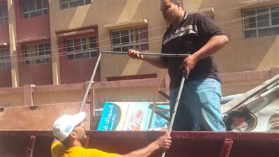 إزالة 830 حالة إشغال طريق مخالف بـ 4 مراكز بالبحيرة (صور)