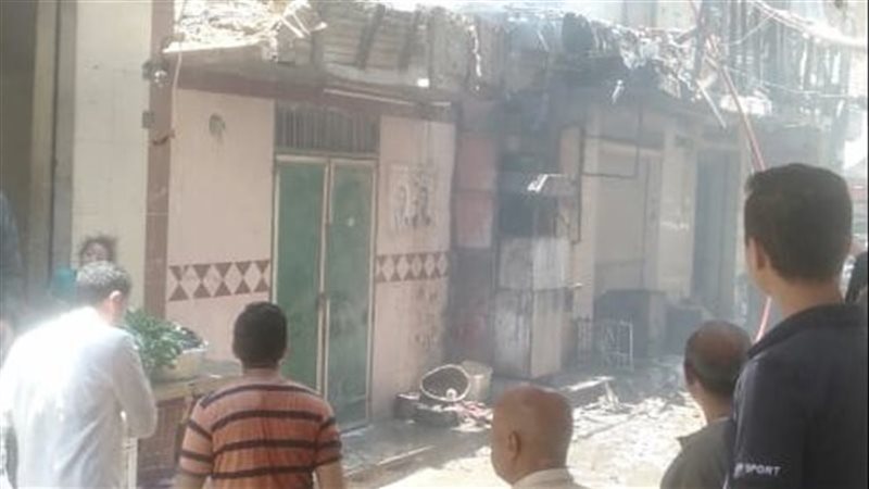  حريق محل فول وطعمية