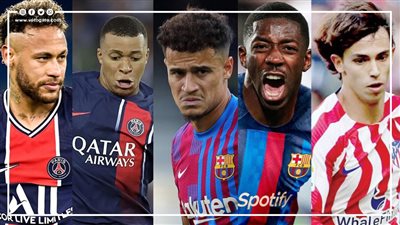 أغلى 10 صفقات في تاريخ كرة القدم.. نيمار يتصدر القائمة (انفوجراف)