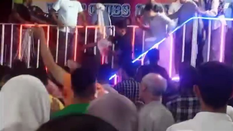 جانب من الحادث بملاهي