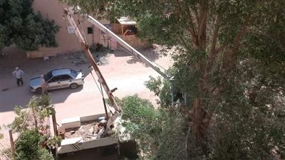 حملات نظافة وتحسين للبيئة وإزالة الإشغالات بمدينة موط بالوادي الجديد (صور)