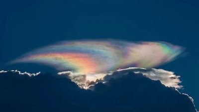 تقزح السحب ظاهرة جوية نادرة جدا
