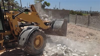 إزالة 75 حالة تعد على أراضي زراعية وأملاك الدولة بالجيزة 