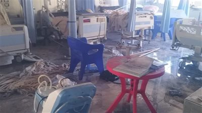 اللقطات الأولى لحريق مستشفى سيدي سالم بمحافظة كفر الشيخ (فيديو وصور) 