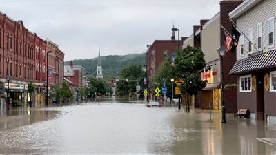 بعد فيضانات كارثية، بايدن يعلن حالة الطوارئ في ولاية فيرمونت